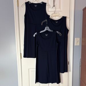 3 Children's Place Pointe Knit Navy Blue Uniform Dress/Jumpers Girls Size XXL 16